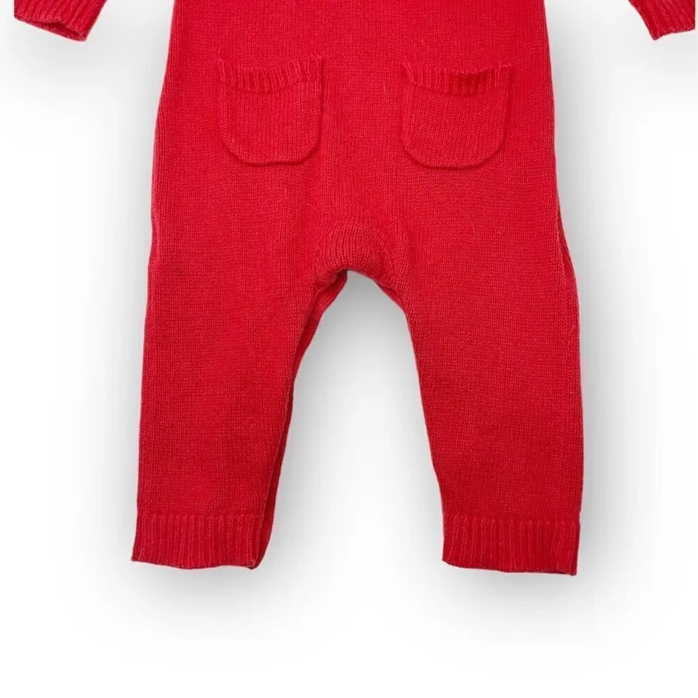 Gymboree Knit Red Rainbow Romper One Piece Baby Size 3-6 Months